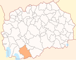 Map of Bitola Municipality